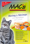 MAC's Pouch Pack Hering und Shrimps mit Karotten und Lachsöl